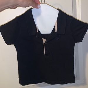 Burberry baby boy navy blue polo 9M